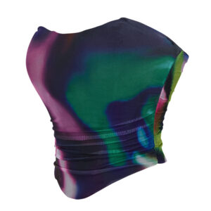 Colorful Breathable Mesh Elastic Tube Top With Chest Support